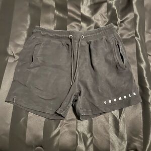 YoungLA Charcoal Athletic Men's Shorts